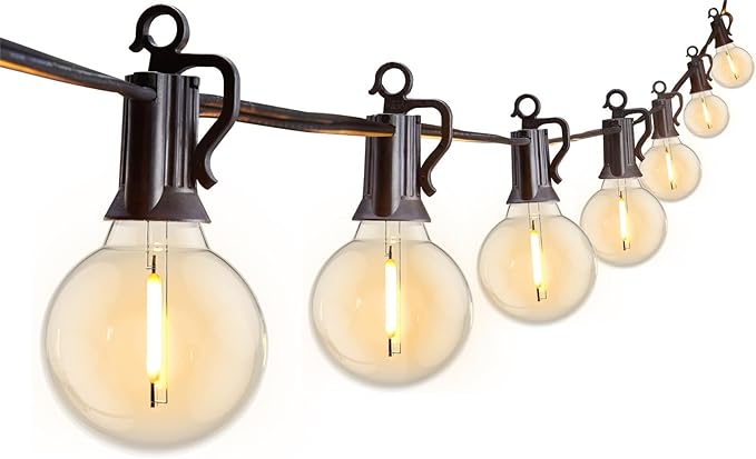 Outdoor String Lights 25 Feet G40 LED Patio Lights