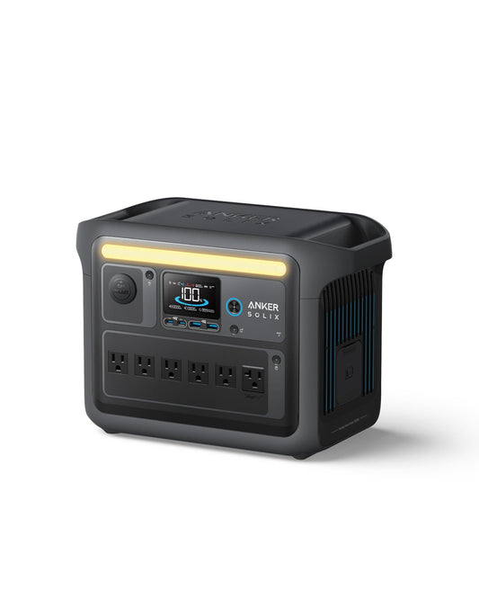 Anker SOLIX C1000X Portable Power Station, 1800W (Peak 2400W) Solar Generator, New